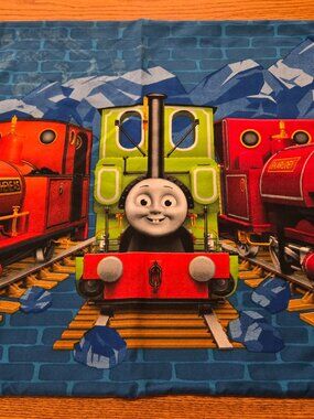 Thomas the Train LOT Case Trains Pillow Case dual sided